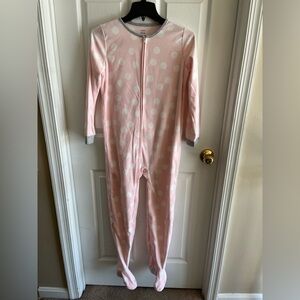 EUC Carter's Pink and White Polka Dot Sleeper size 12 / 12A